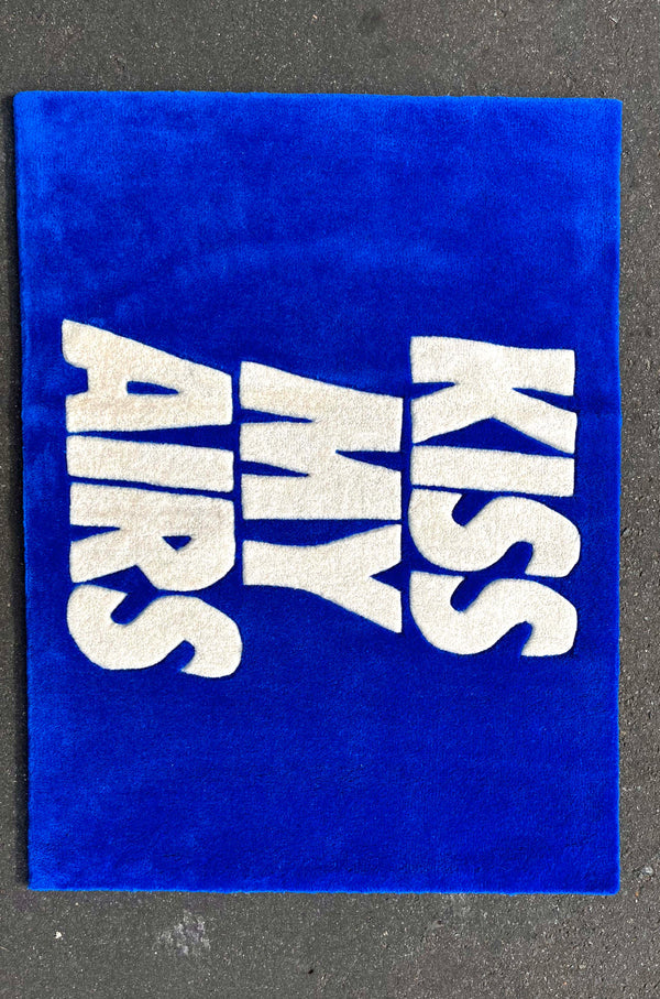 KISS MY AIRS RUG(Blue)