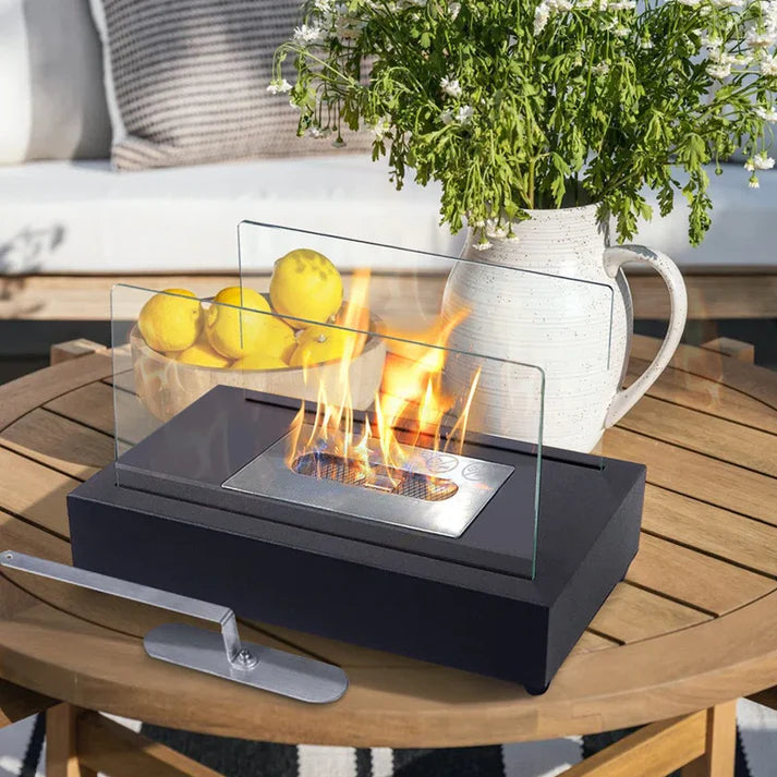 RECTANGULAR TABLE FIREPLACE LAMP