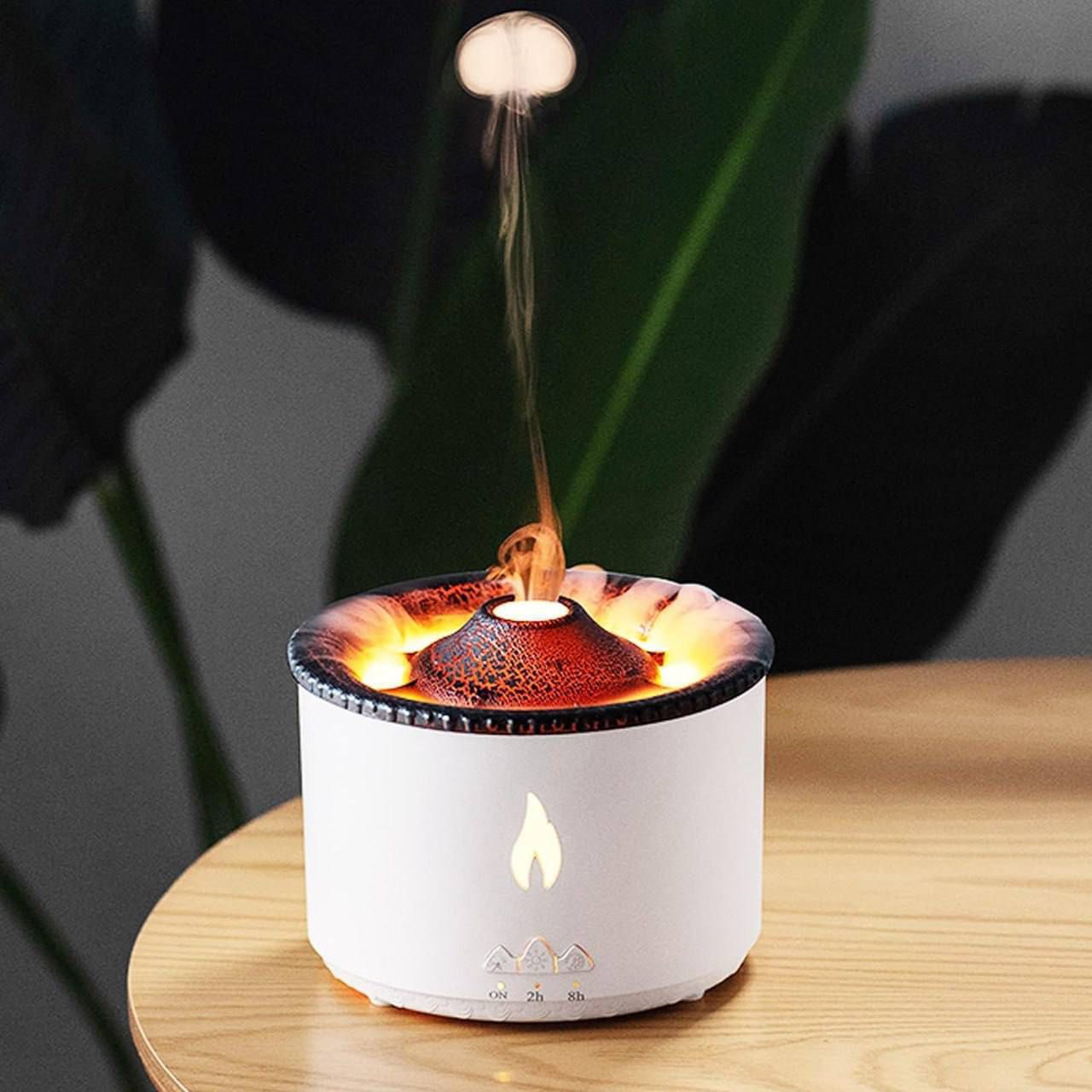 ESSESTIAL OIL VOLCANO FLAME DIFFUSER AROMATIC WITH REMOTE CONTROL