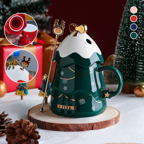 CHRISTMAS COFFEE BOW MUG