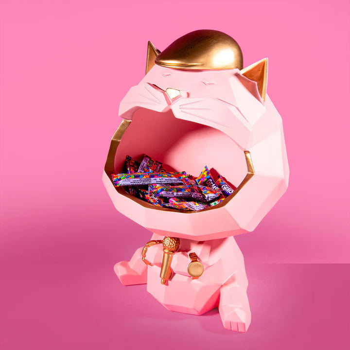 CAT STORAGE STATUE