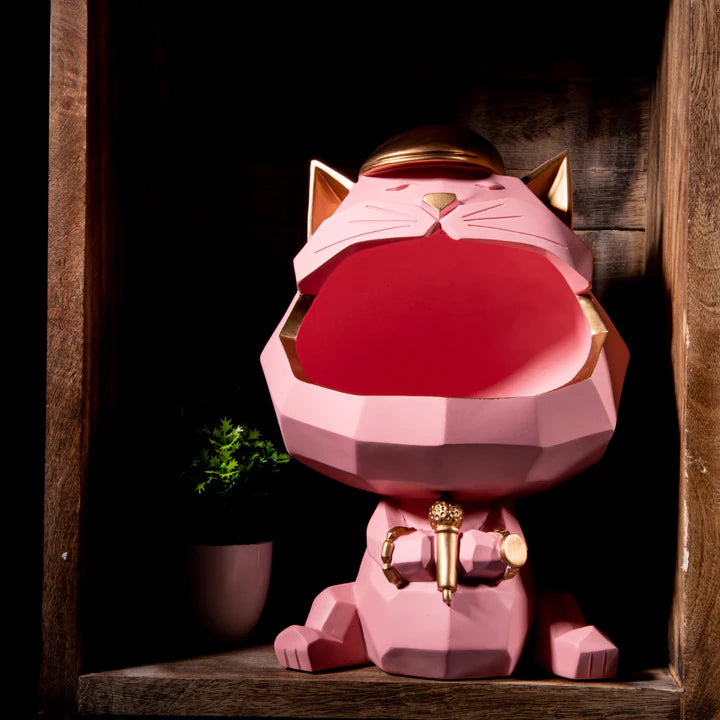 CAT STORAGE STATUE
