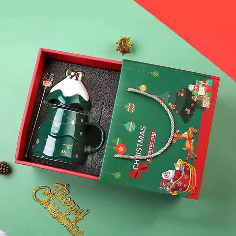 CHRISTMAS COFFEE BOW MUG