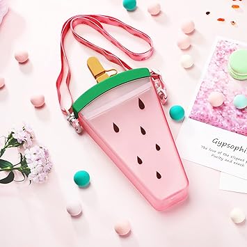 WATERMELON ICECREM SIPPER WITH STRAP AND STICKER