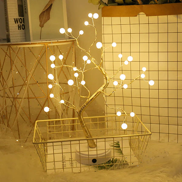 BONSAI TREE LAMP WITH PEARLS